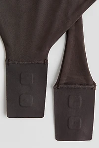 Maillot Tanga sculptant à manches longues