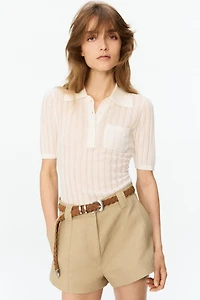 Linen-Blend Shorts