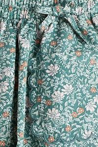 Floral-Print Poplin Skirt
