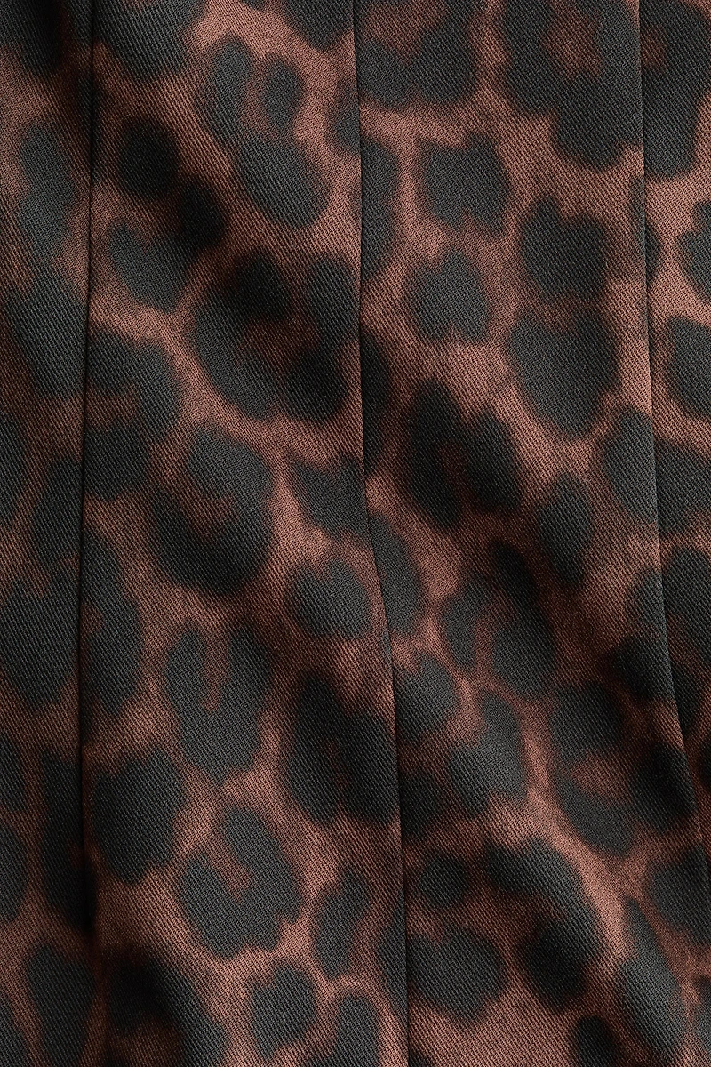 Defined-Waist V-Neck Dress