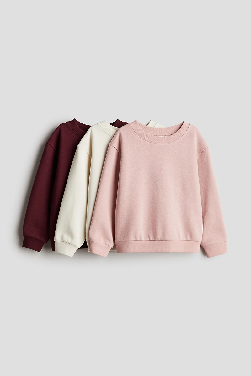 3-pack Brushed-Inside Sweatshirts