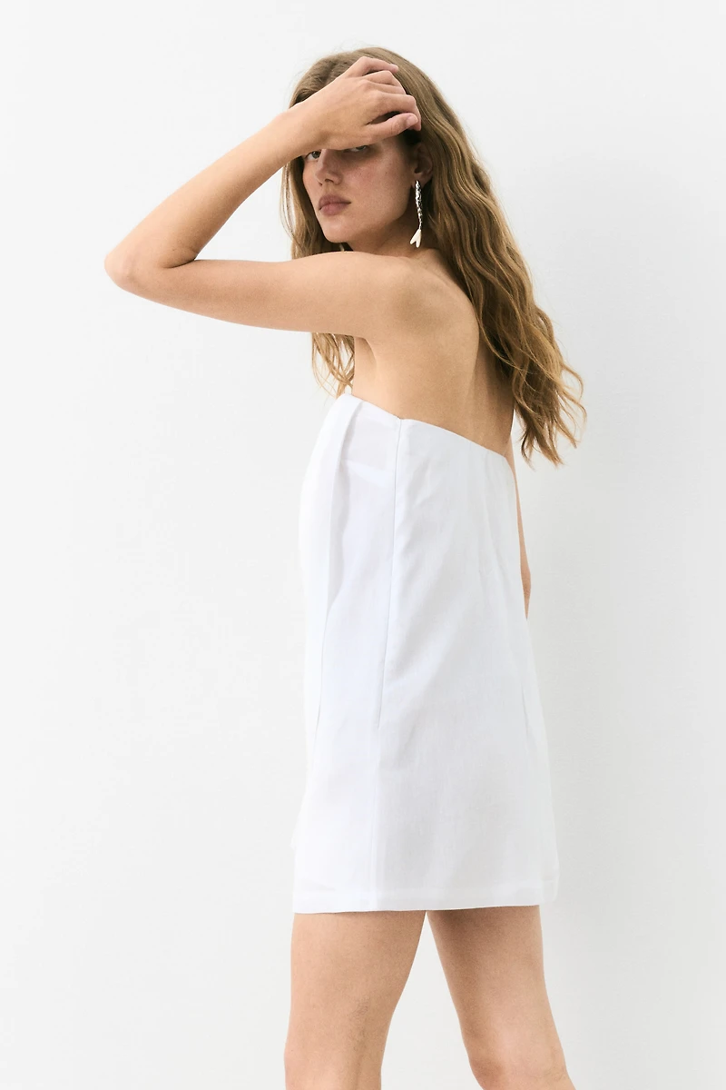 Robe bandeau en lin