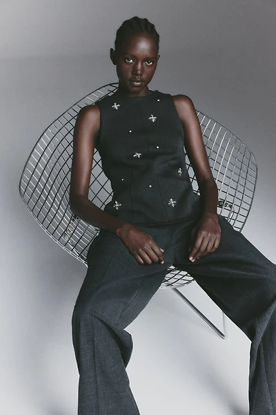 Haut ornementé en scuba