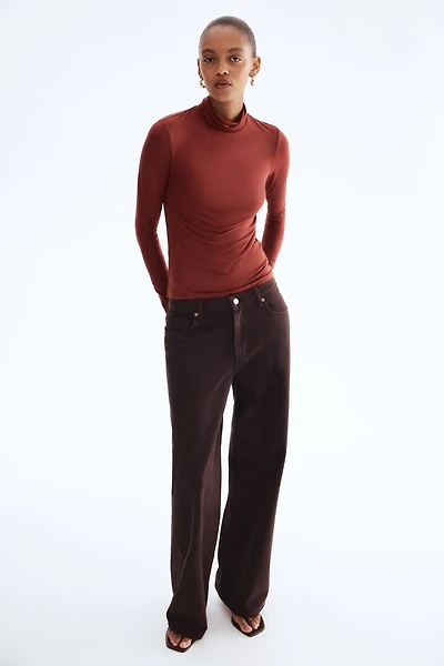 Viscose Turtleneck Top