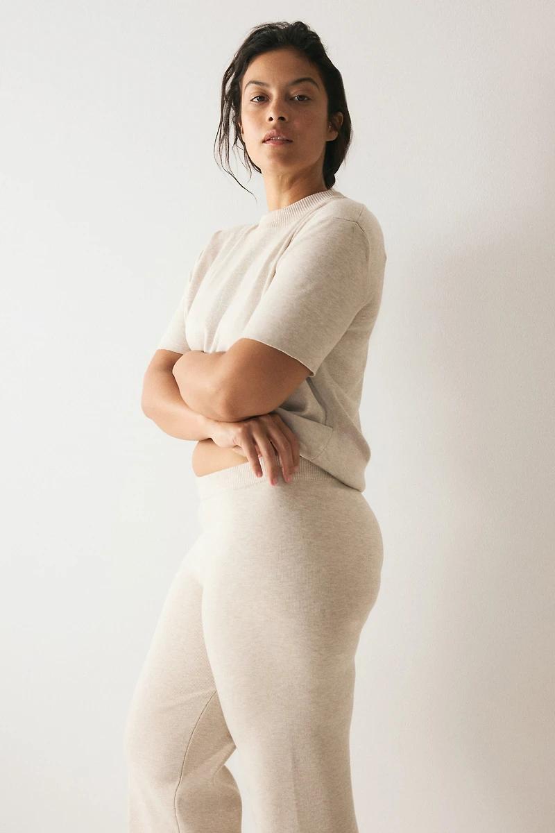 Fine-Knit Pants
