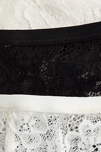 3-pack Lace Thong Briefs