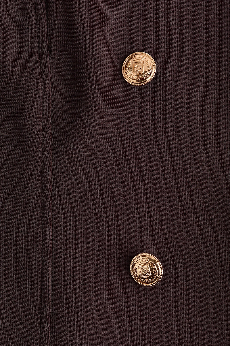 Veste à boutons en jersey
