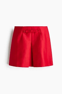 Bow-Front Mini Skirt