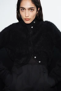 Brushed Cashmere Cardigan