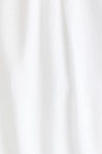 Pantalon large en lin mélangé