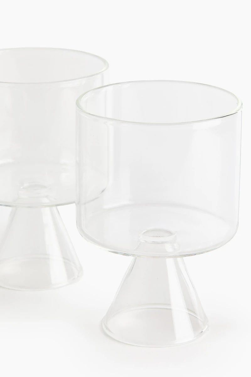 2-Pack Mouth-Blown Beverage Glasses