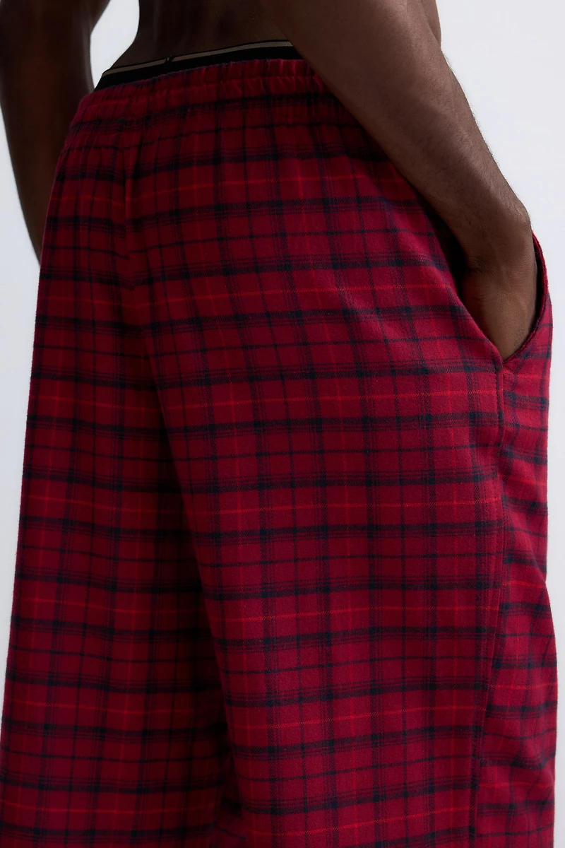 Relaxed-Fit Flannel Pants