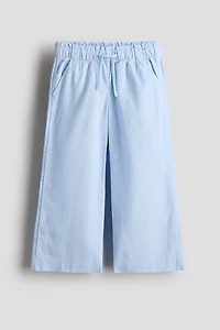 Linen-Blend Drawstring Pants