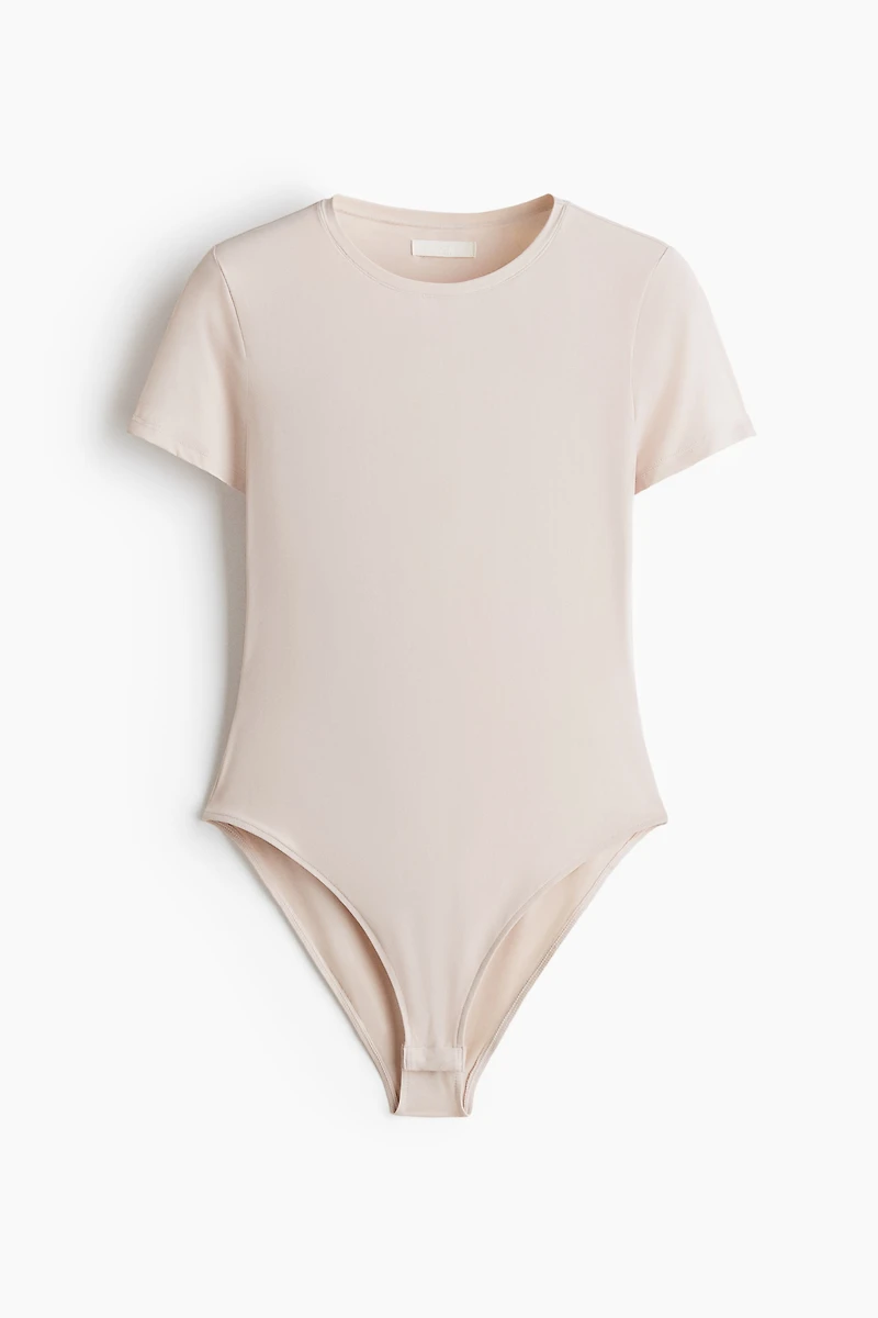 Short-Sleeved Microfiber Bodysuit