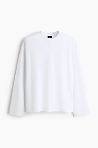 Oversized Long-Sleeved Jersey Shirt