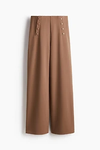 Button-front Pants