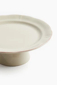 Small Stoneware Cake Stand