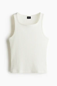 Slim-Fit Ribbed Tank Top