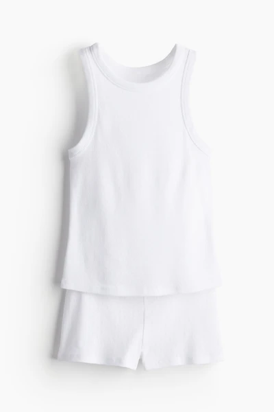 Pyjama en jersey pointelle