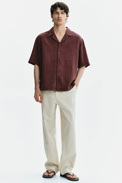 Chemise décontractée en mousseline