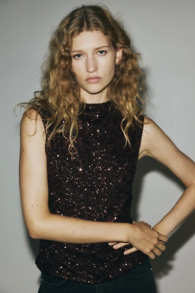 Haut à sequins