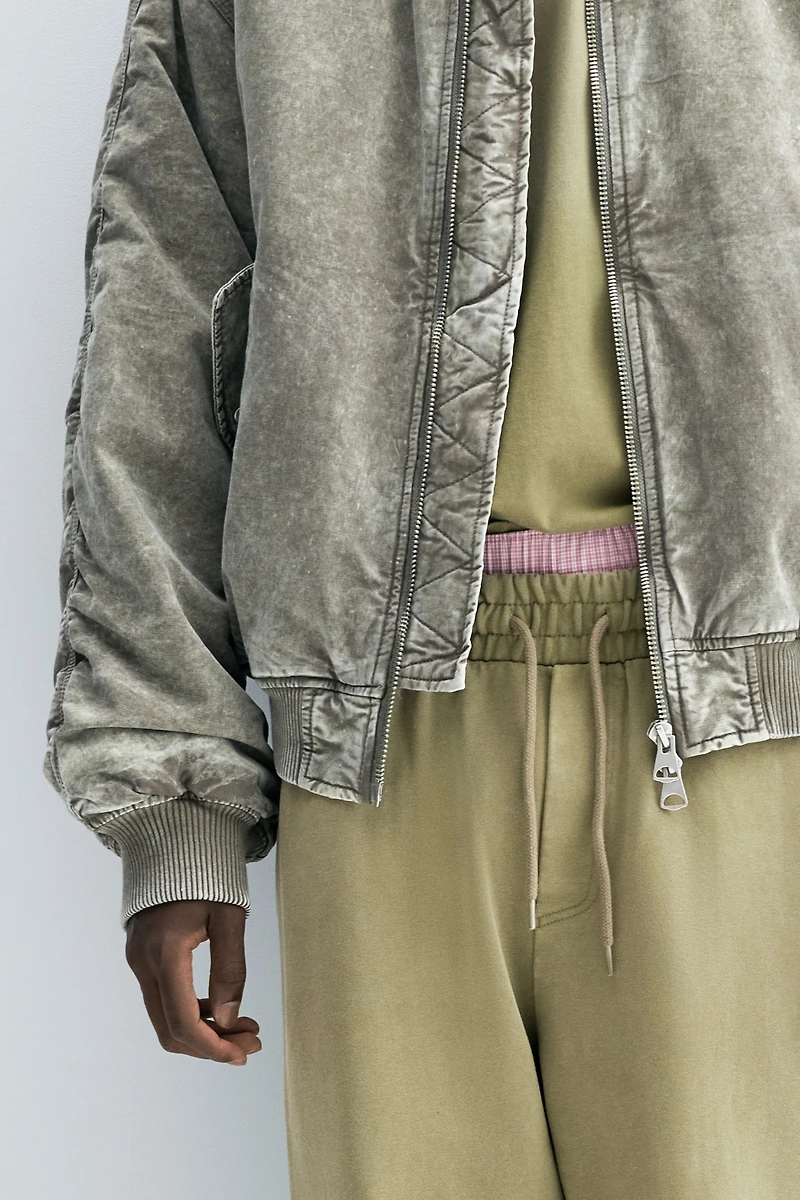 Pantalon de survêtement délavé décontracté