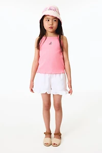 Embroidered-Detail Tank Top