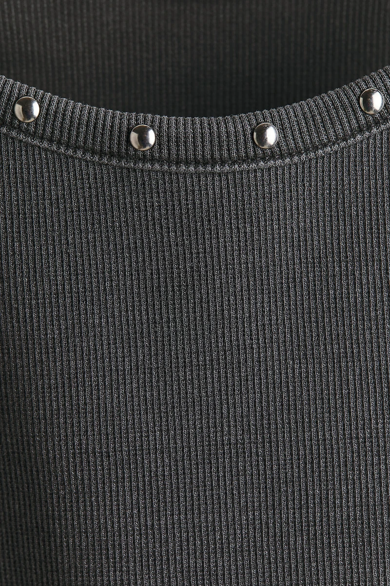 Ribbed Cotton Tank Top