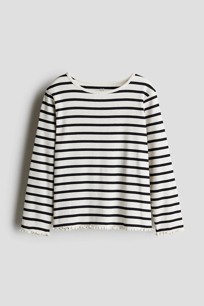 Long-sleeved Jersey Top