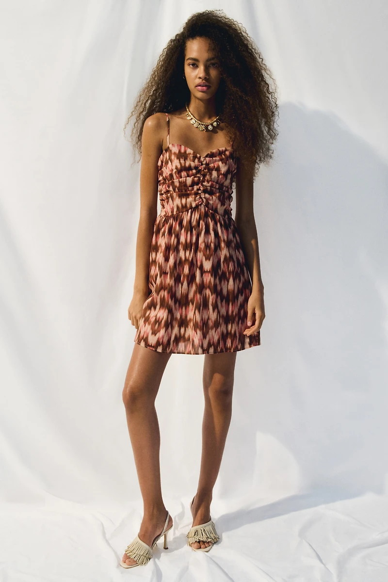 Printed Strappy Dress