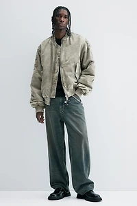 Blouson d'aviateur délavé