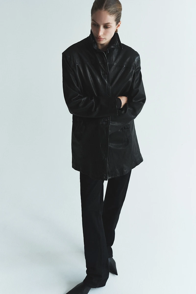Manteau en cuir