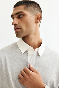 Loose-Fit Cotton Polo Shirt