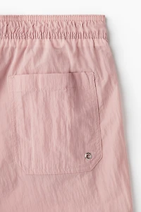 Crinkled Nylon Swim Shorts