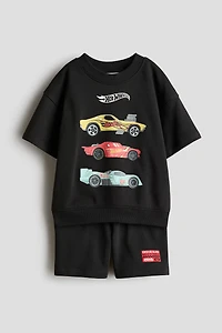 2-piece Printed Sweatshirt Set