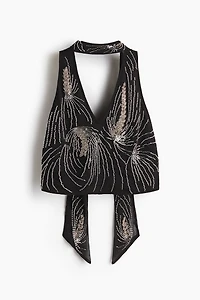 Haut dos découvert orné