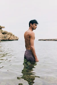 Seersucker Swim Shorts