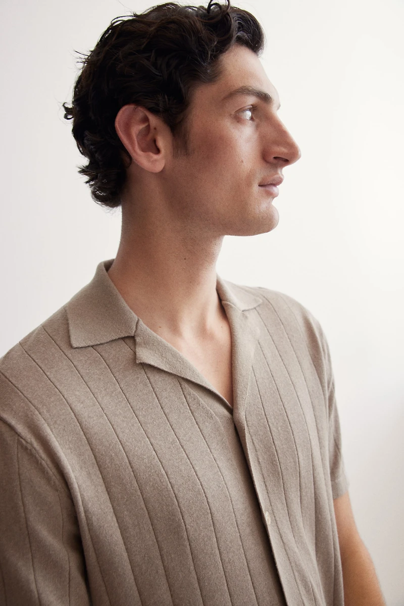 Regular-Fit Linen-Blend Resort Shirt