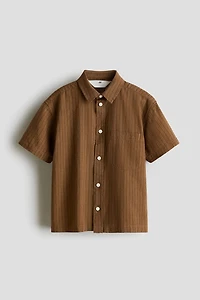 Linen-Blend Shirt