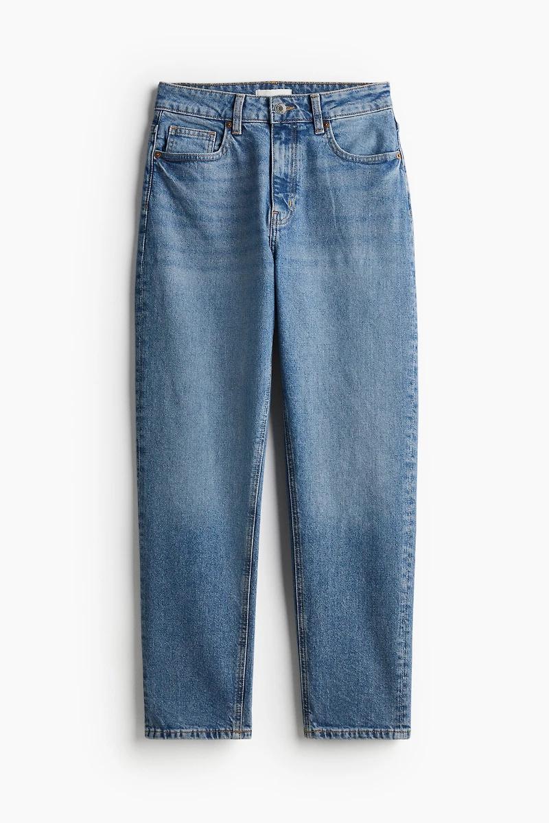 Jean Mom aminci Taille Haute