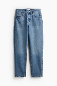 Jean Mom aminci Taille Haute