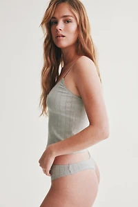 2-pack Pointelle Thong Briefs