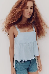 Cotton Seersucker Top