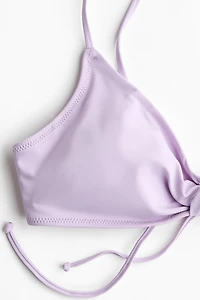Knot-Detail Padded Bikini Top