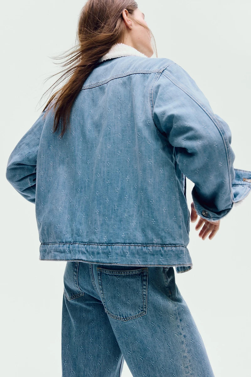Denim Jacket with Collar