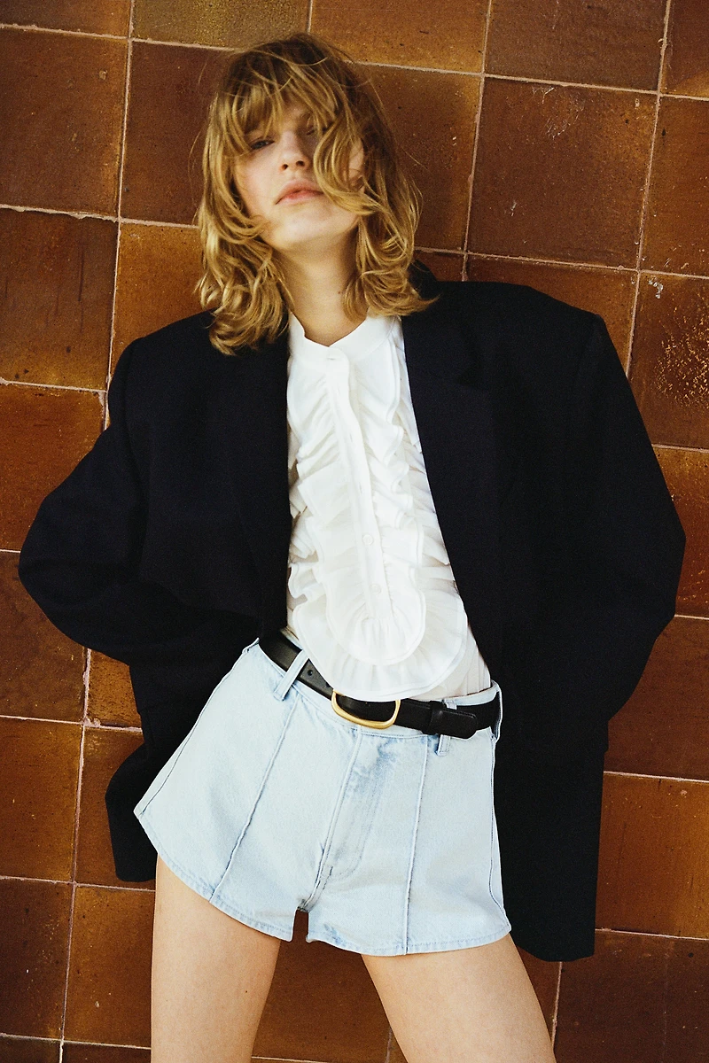 Blouse à frisons