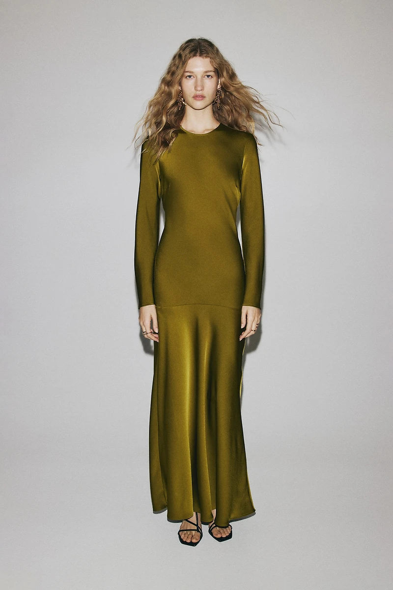 Open-Back Dress with Tie Detail