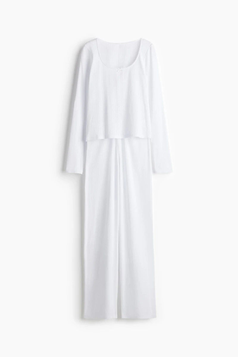 Cotton Pointelle Pajamas