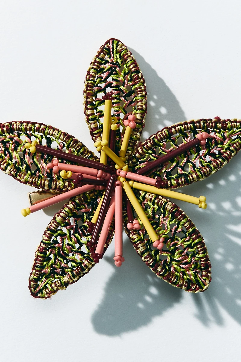Flower-Shaped Hair Clip