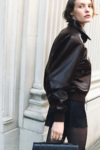 Coated Jacket with Detachable Collar